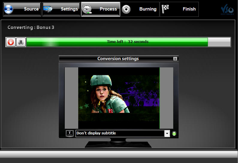 Blu-ray To DVD conversion in progress Blu-ray To DVD conversion in progress