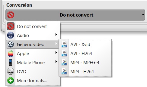 downloader conversion profiles